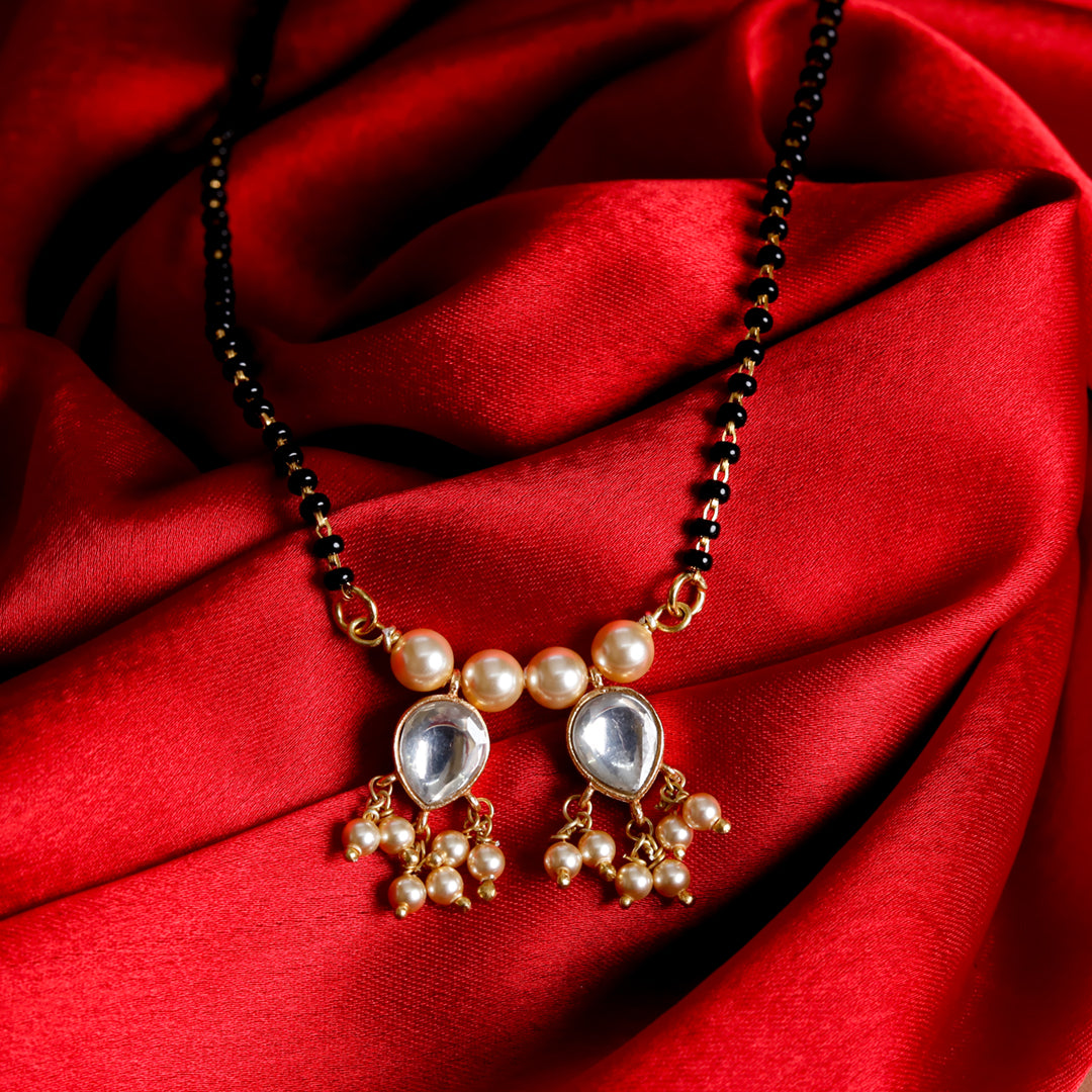 Kundan Clear Drop Mangalsutra